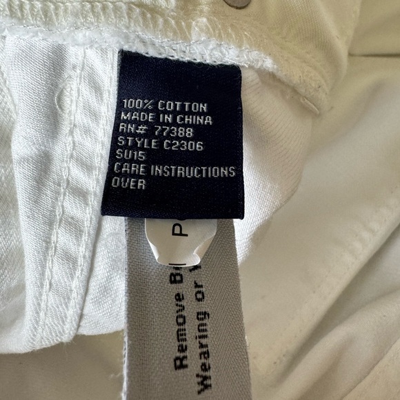 Madewell White Denim Boyshorts Patch And Repair Edition Distressed High Rise 32 - Picture 13 of 13